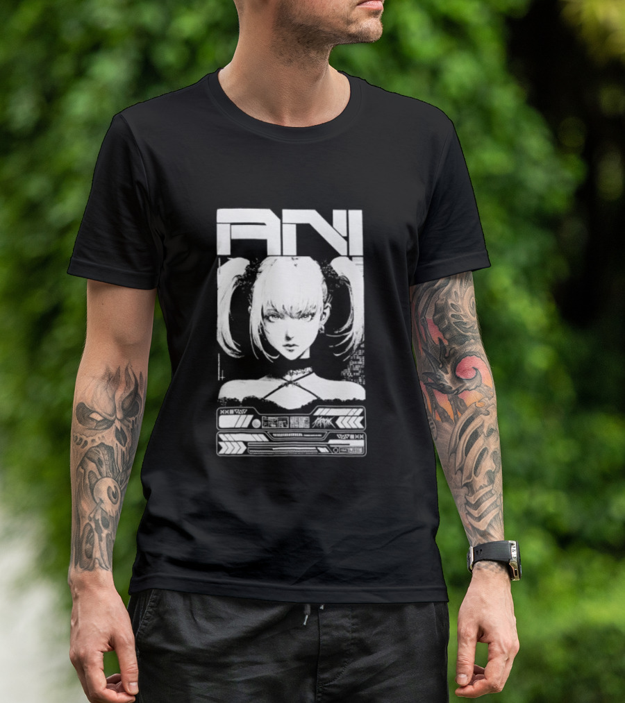 EN MANGA Anime Girl Cyberpunk Aesthetic Techwear T-Shirt