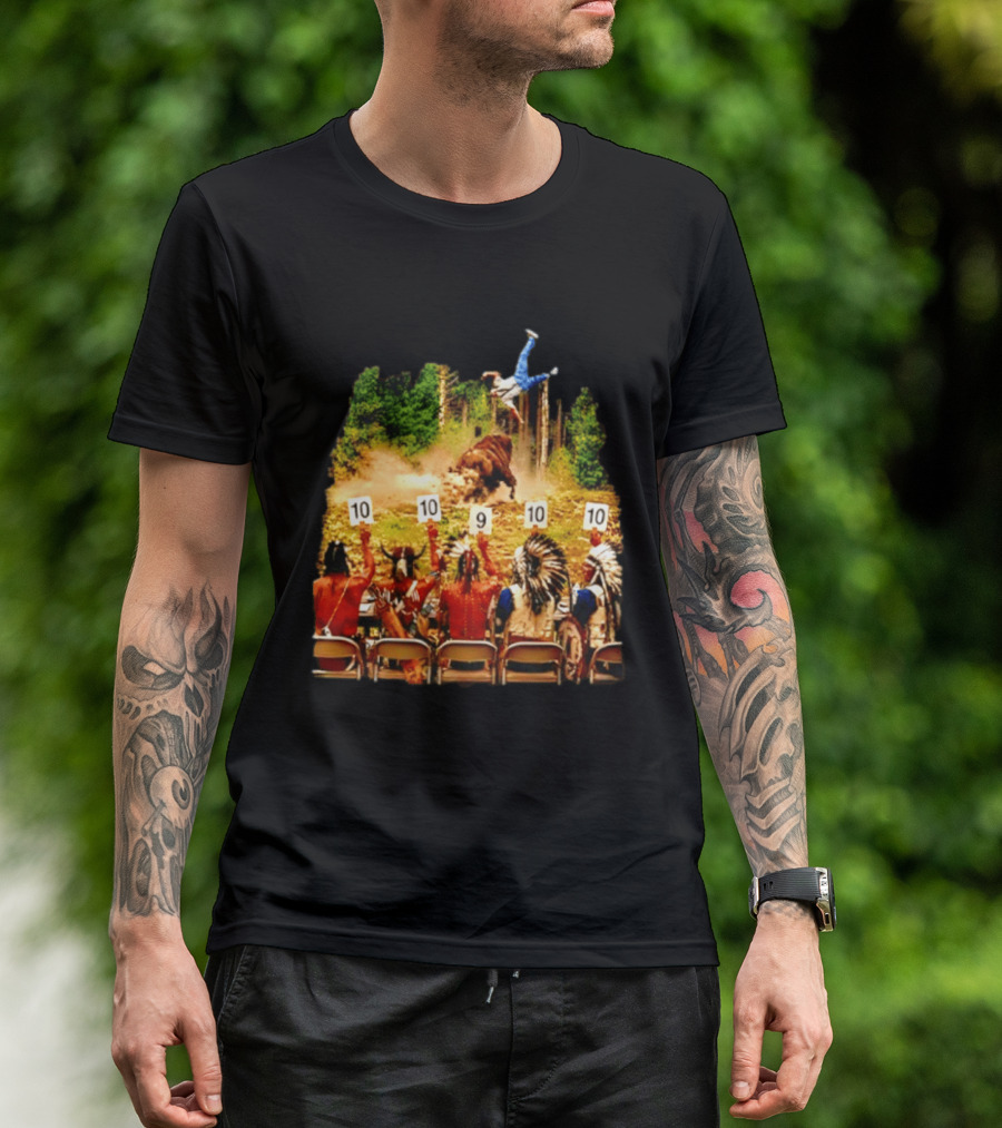 Bison Rodeo Incident Judges Score 10 9 10 T-Shirt
