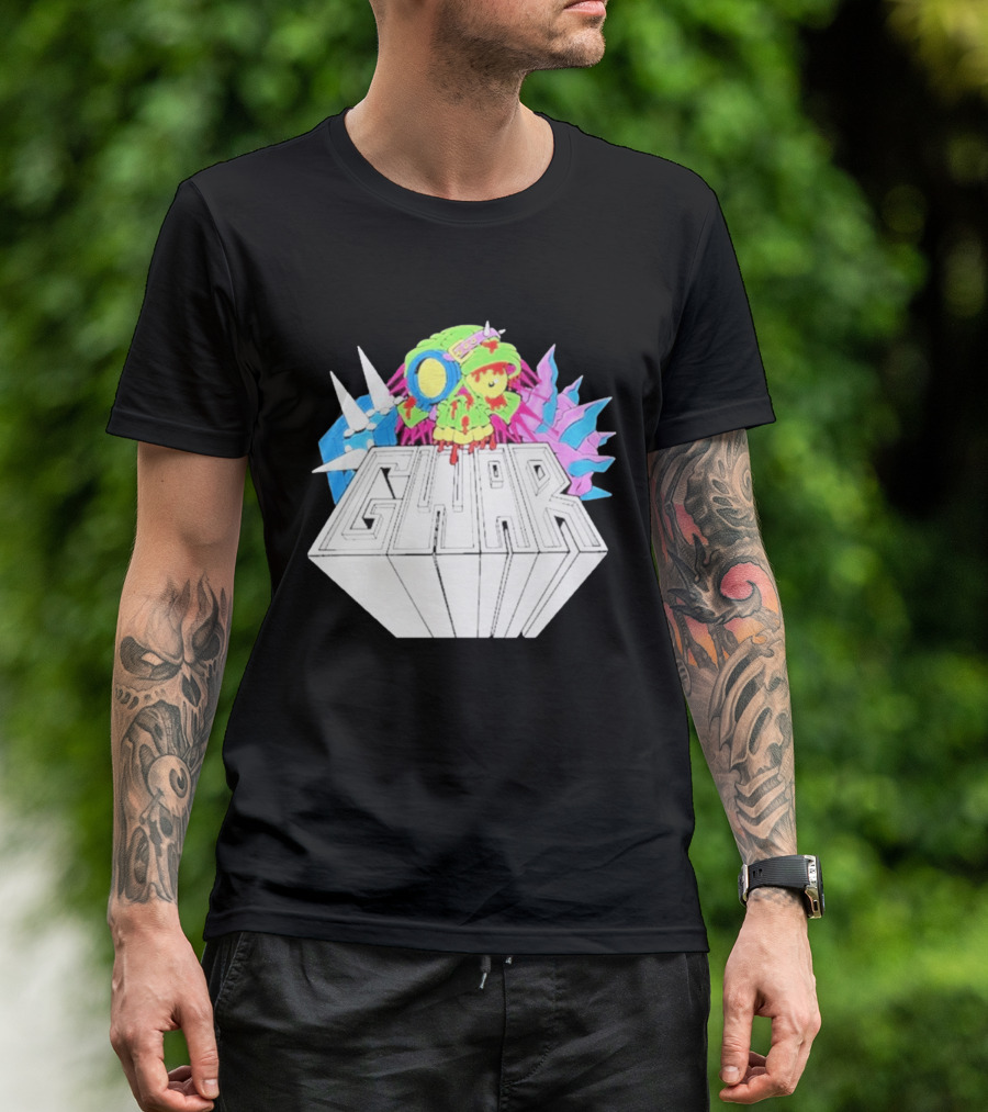 GWAR Rotting Skull Character Spiked Armor T-Shirt