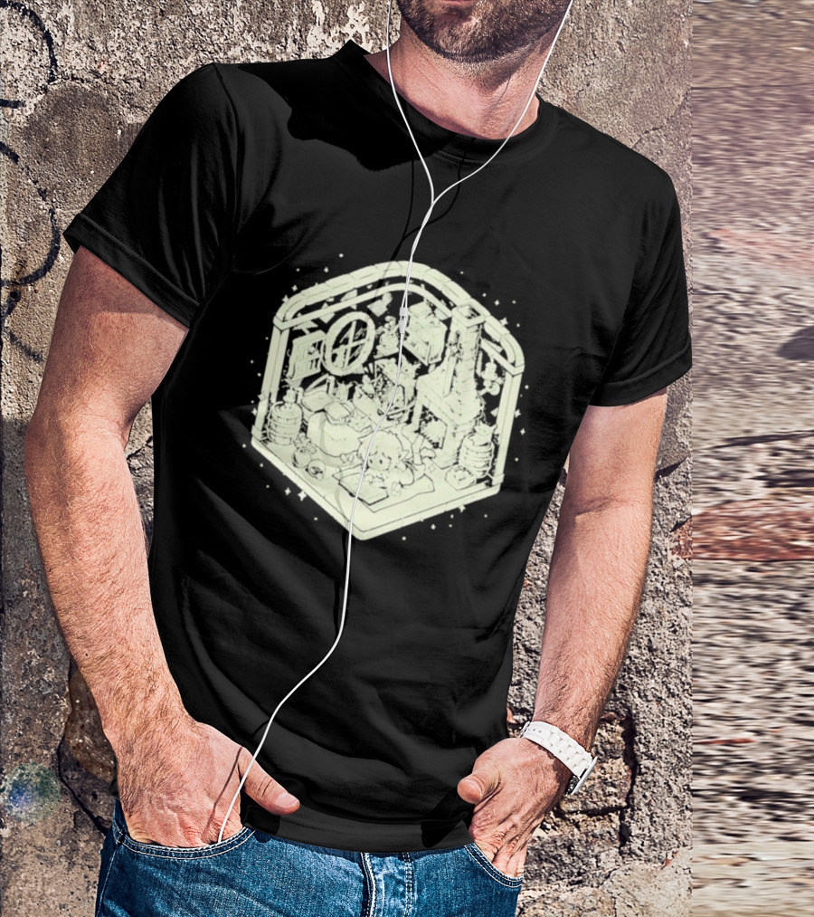 Cozy Hero's Hideout Avengers Room Isometric T-Shirt