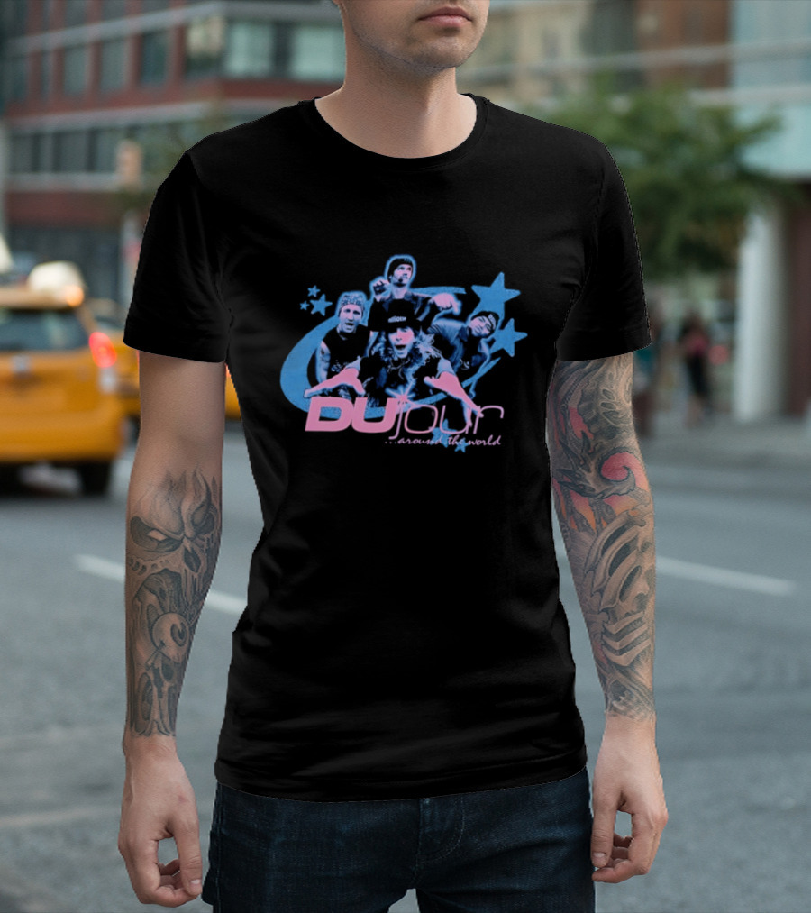Dujour Band Around The World Josie And The Pussycats Stars T-Shirt