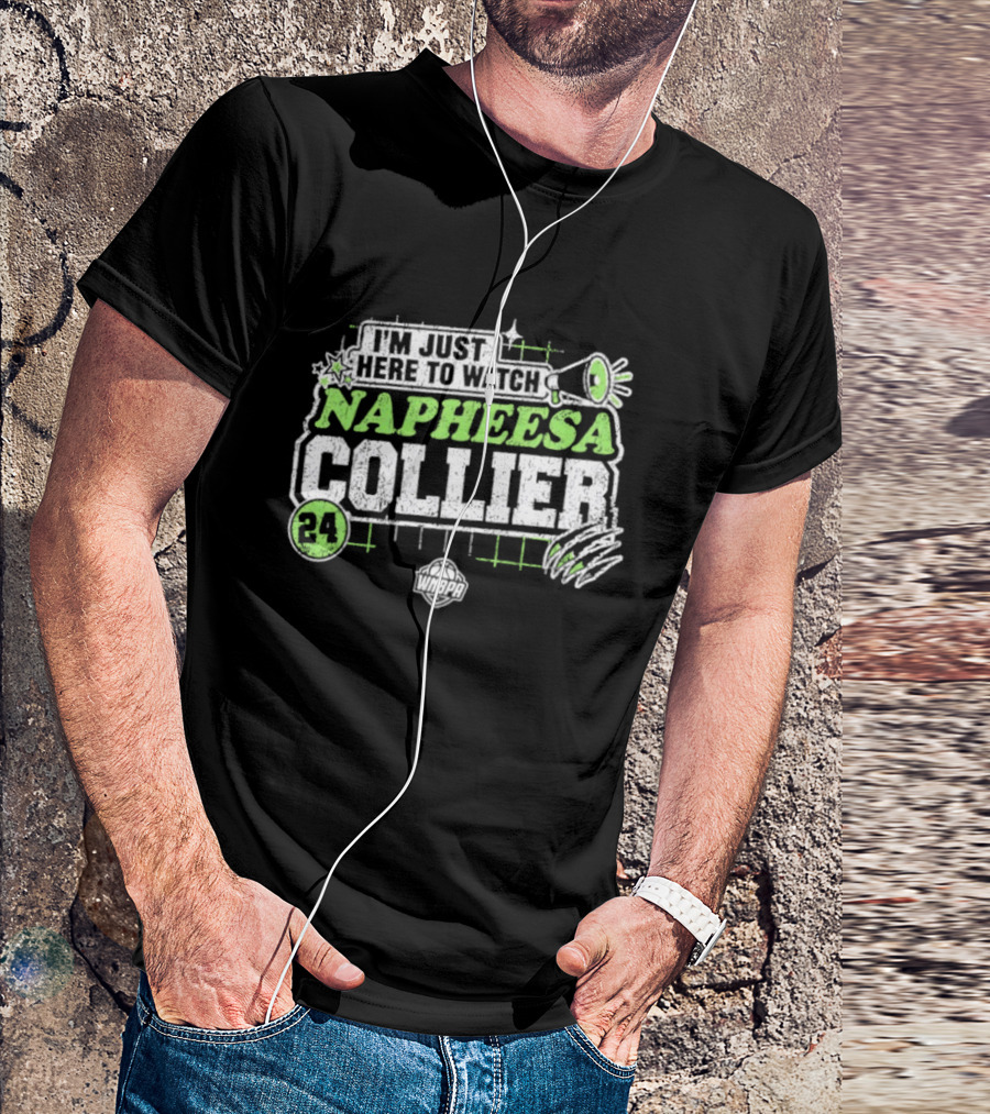 I'm Just Here To Napheesa Collier 24 Minnesota Lynx WNBA T-Shirt