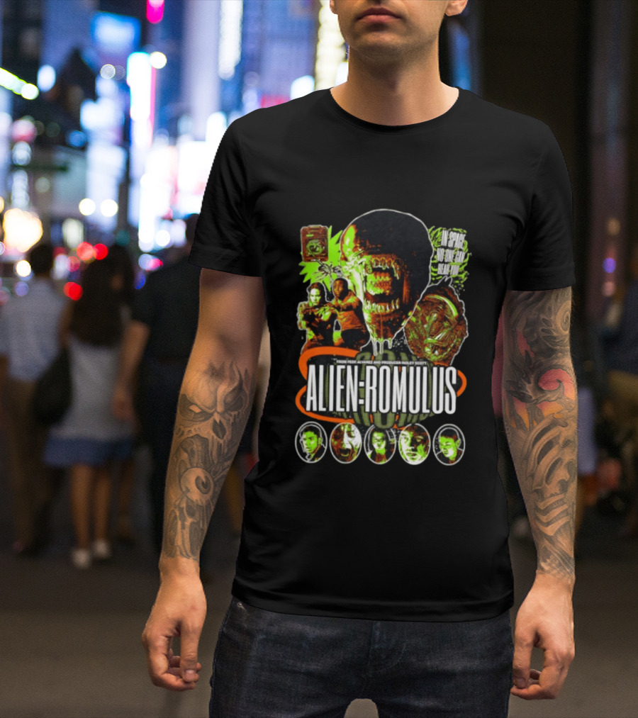 Alien Romulus Horror In Space No One Can Hear You T-Shirt