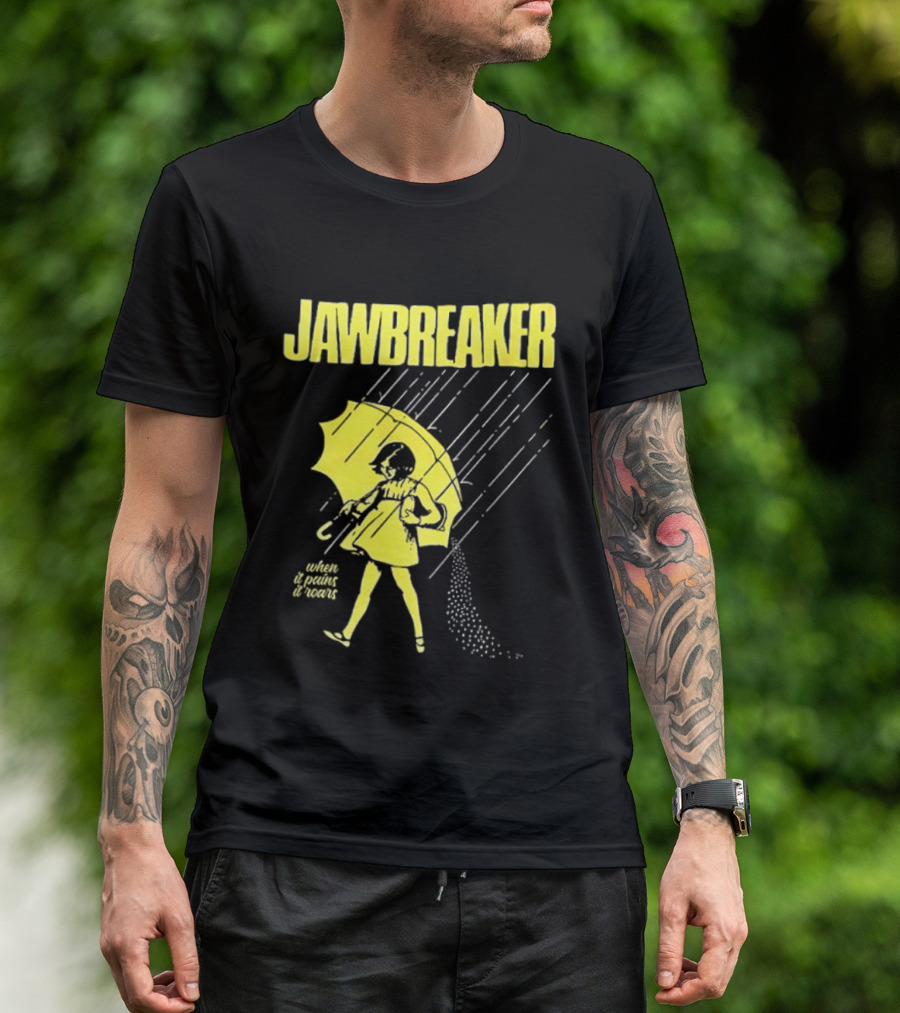 Jawbreaker When It Pains It Roars 2025 Japan Autumn Umbrella Girl T-Shirt