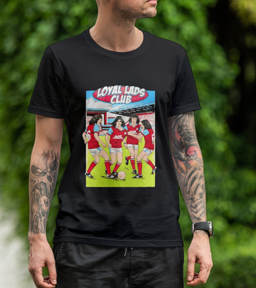 Loyal Lads Club Black Sabbath Heavy Metal Football Team Retro Comic T-Shirt