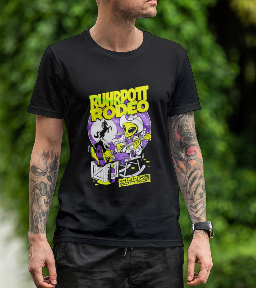 Ruhrpott Rodeo Hunxe Bottrop Extraterrestrial Banjo Player T-Shirt