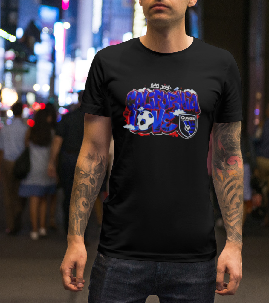 San Jose California Love Quakes Soccer 1974 T-Shirt