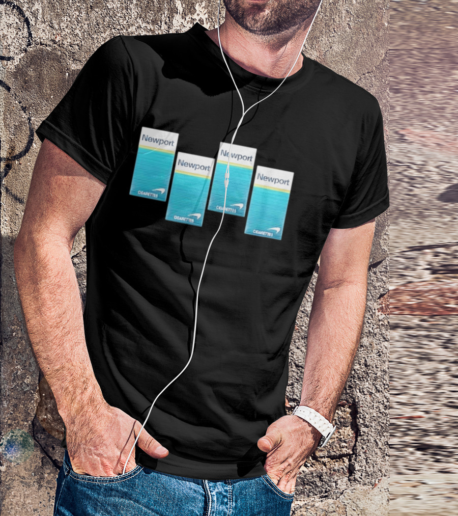 Newport Menthol Cigarettes Iconic Tobacco Packs T-Shirt