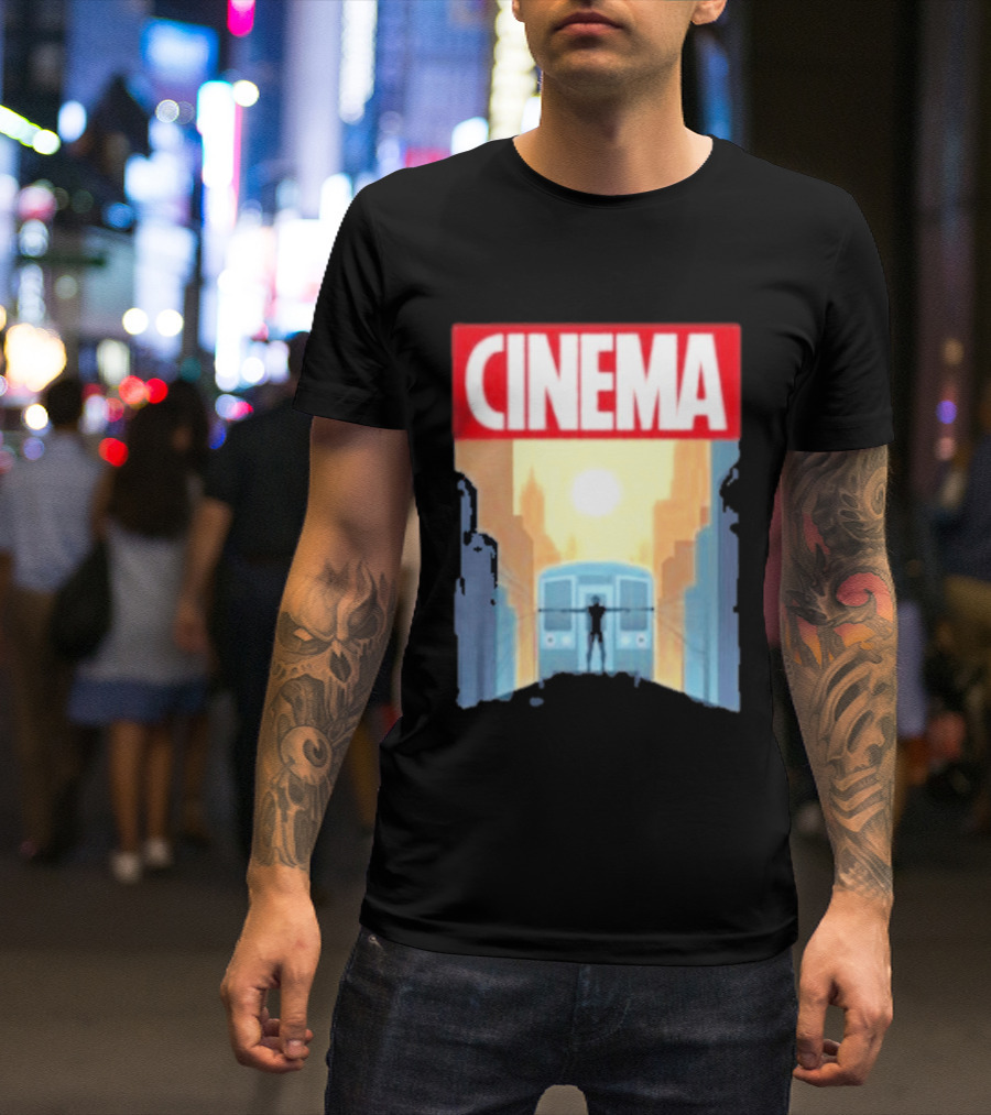 Screencrush Cinema Spidey Subway Sunset Scene T-Shirt