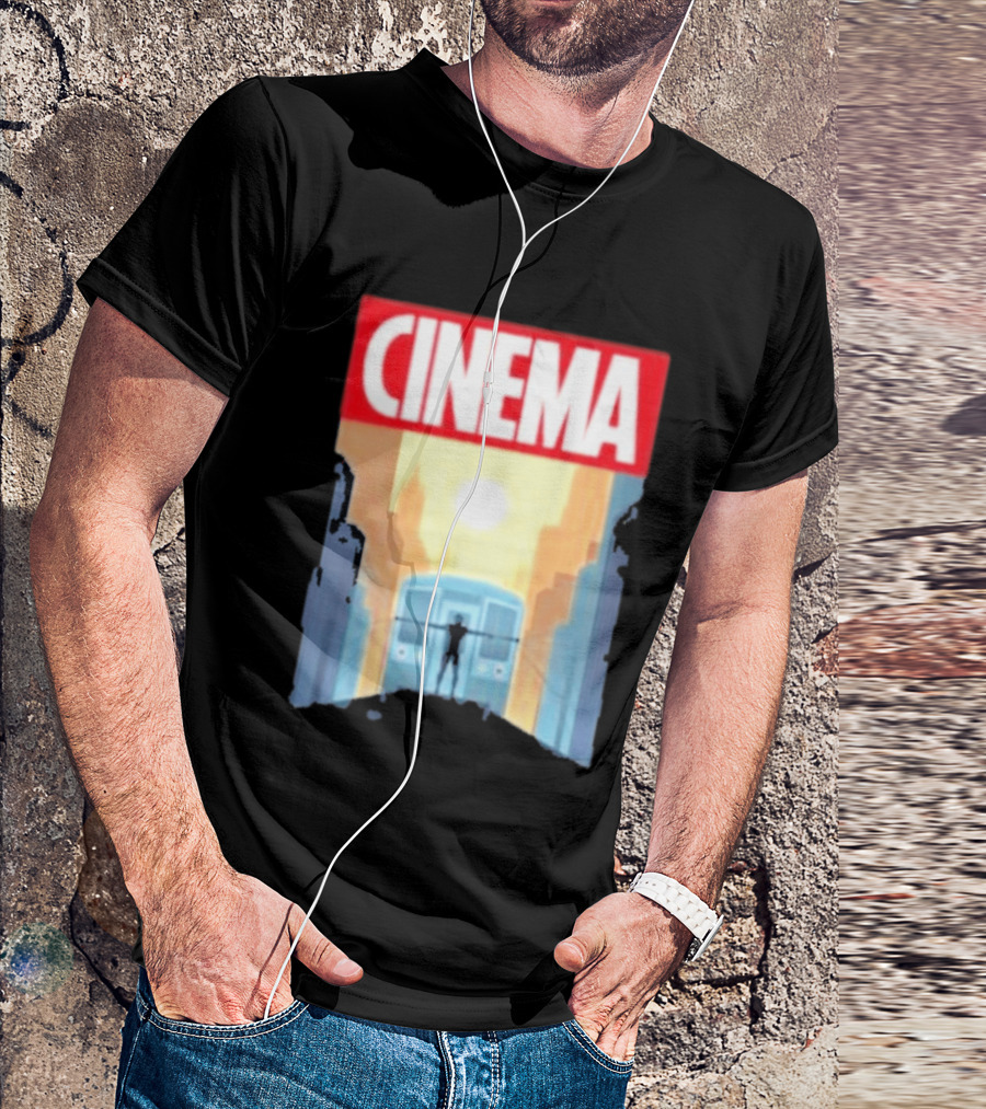 Screencrush Cinema Spidey Subway Sunset Scene T-Shirt