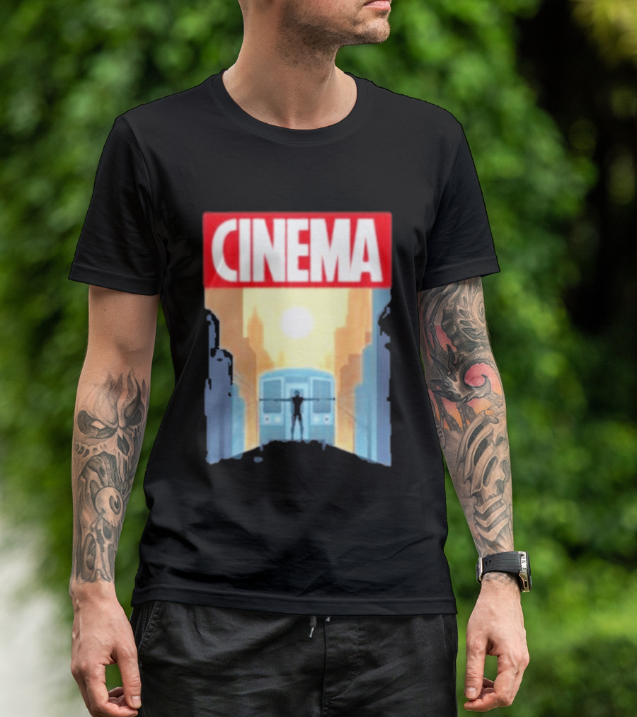 Screencrush Cinema Spidey Subway Sunset Scene T-Shirt
