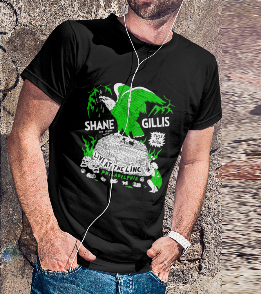 Shane Gillis Live At The Linc Philadelphia July 17 2026 Eagle T-Shirt