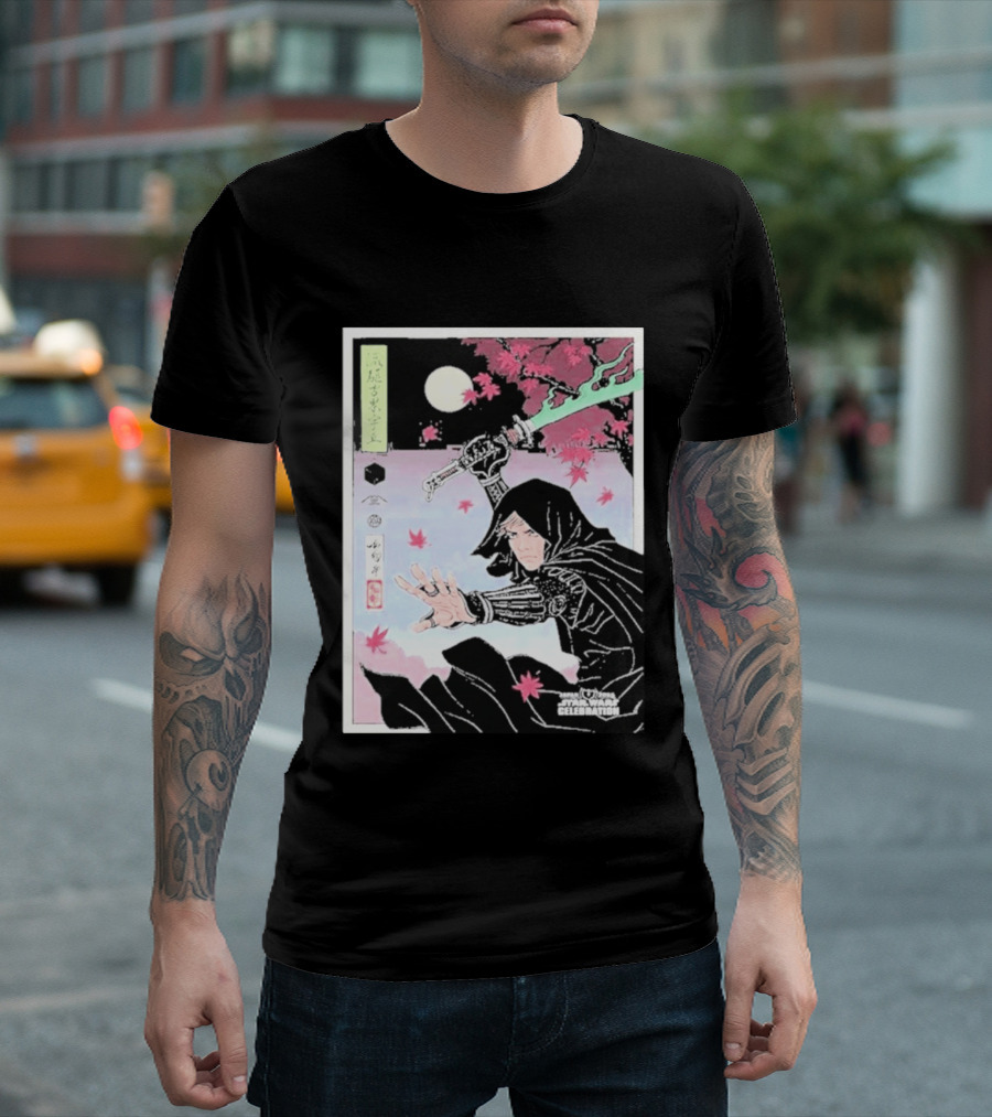 Star Wars Celebration Japan 2025 Luke Skywalker Samurai Art Final Reveal T-Shirt