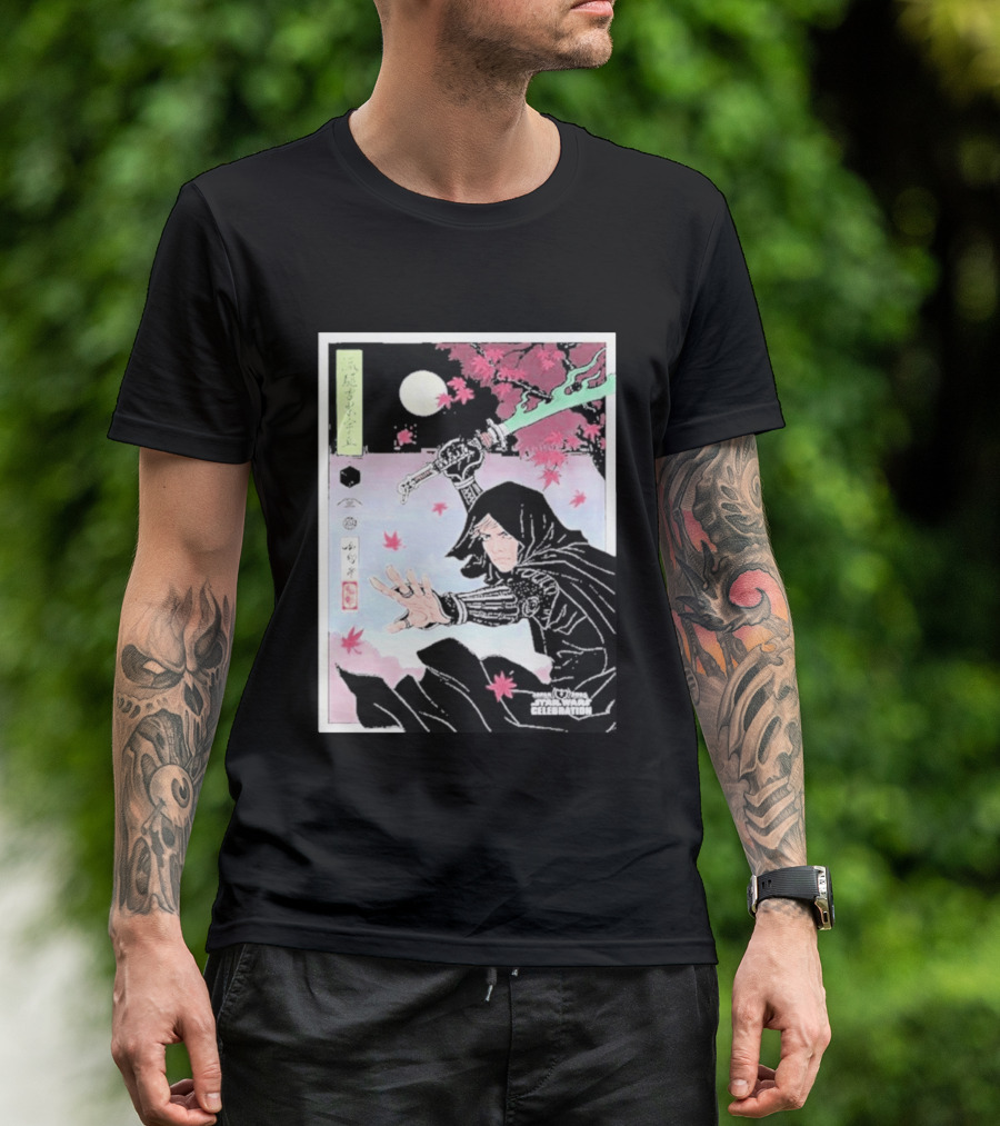 Star Wars Celebration Japan 2025 Luke Skywalker Samurai Art Final Reveal T-Shirt