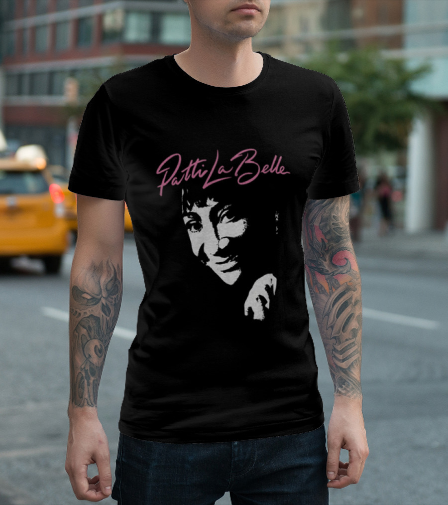 Patti LaBelle Signature Pink Name White Face T-Shirt