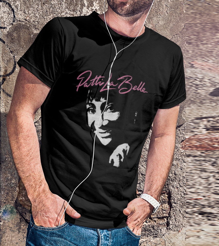 Patti LaBelle Signature Pink Name White Face T-Shirt