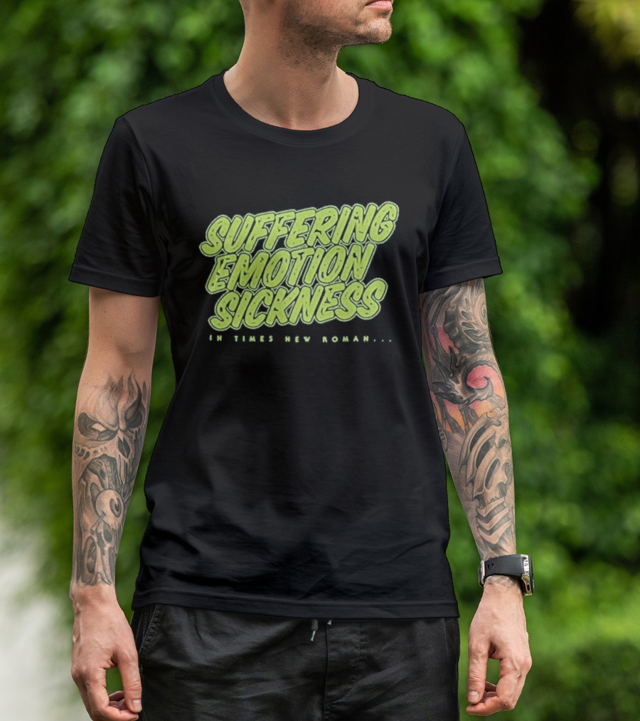 Suffering Emotion Sickness In Times New Roman Queens Of The Stone Age T-Shirt