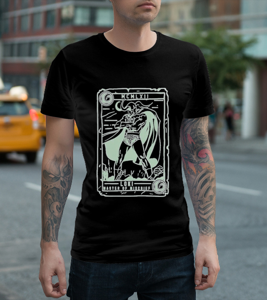 The Reel Rejects Loki Master Of Mischief Marvel Comics Collector Card T-Shirt