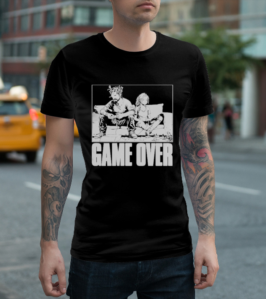 The Reel Rejects TLOU Game Over Couch Scene T-Shirt