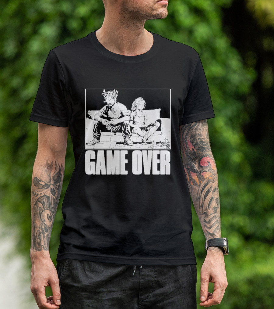 The Reel Rejects TLOU Game Over Couch Scene T-Shirt