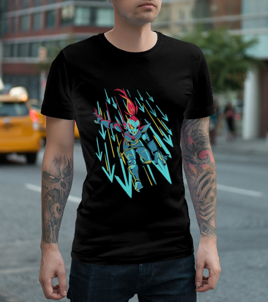 Undyne Onslaught 10th Anniversary Undertale T-Shirt
