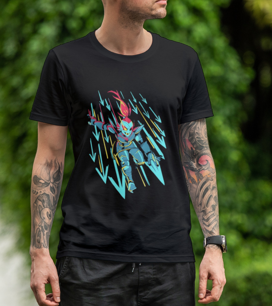 Undyne Onslaught 10th Anniversary Undertale T-Shirt