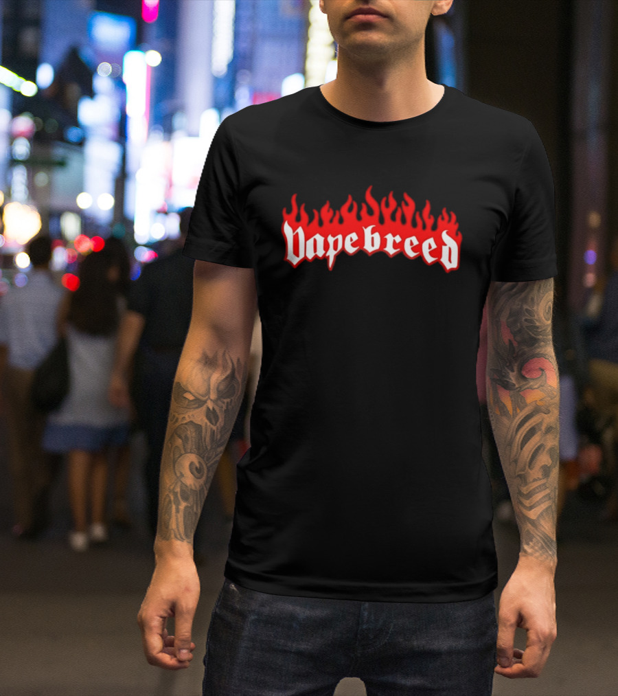 Vapebreed Flame Style Vapebreed Vaping Vape Culture T-Shirt