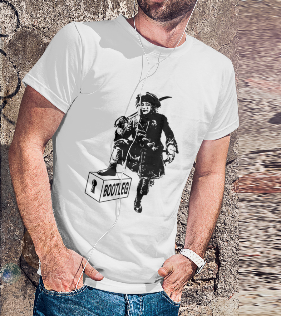 Bootleg The Garden Ghosts Spirits Shades Spectres Apparitions Pirate 2 Sided T-Shirt