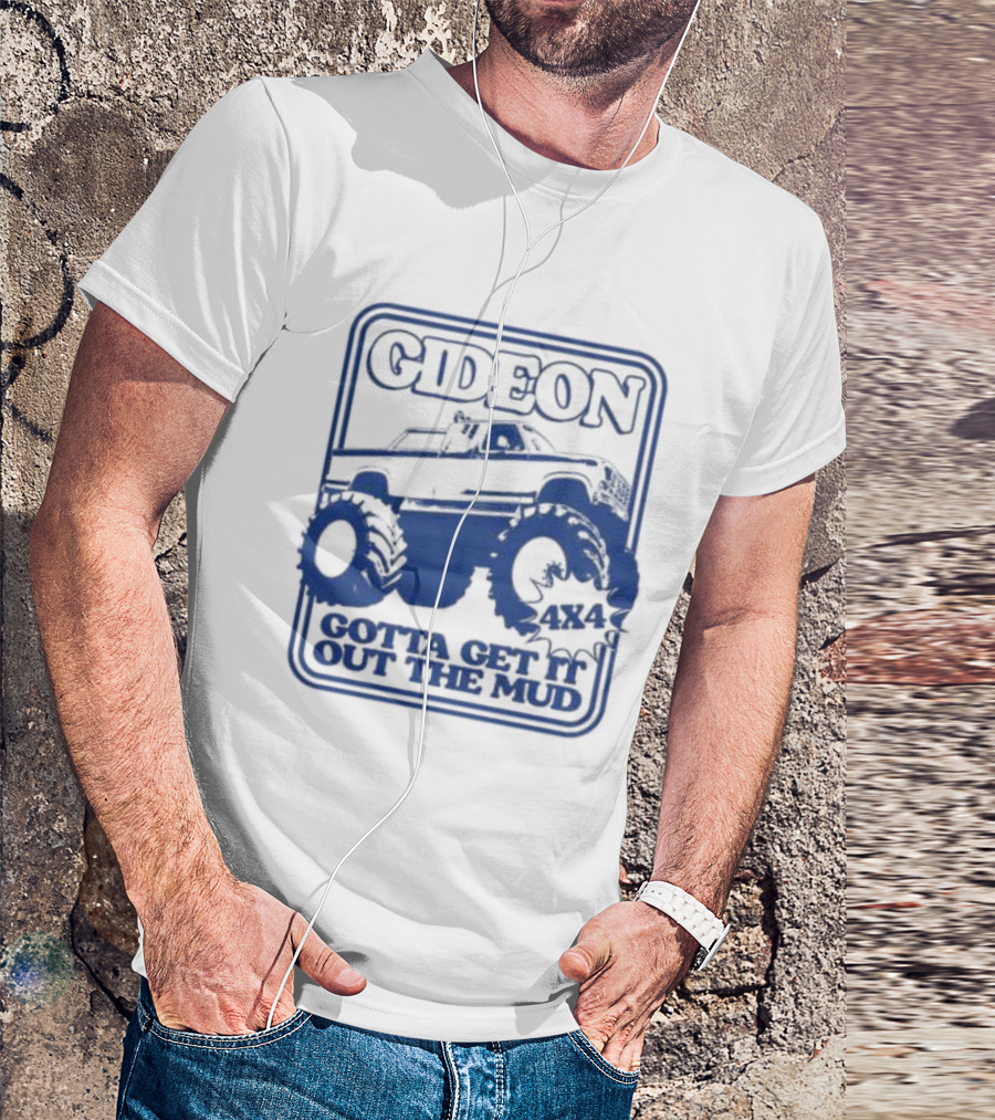 Gideon Monster Truck 4X4 Gotta Get It Out The Mud Ringer T-Shirt