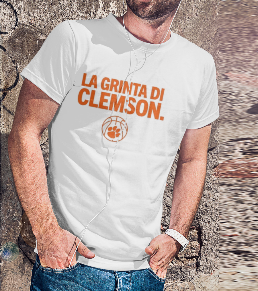 La Grinta Di Clemson Tigers Basketball Paw T-Shirt
