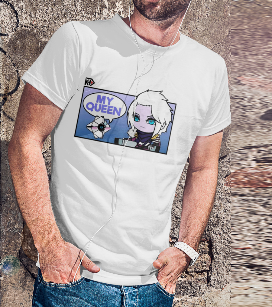 Mara Simp My Queen Chibi Character With Ghost Companion T-Shirt