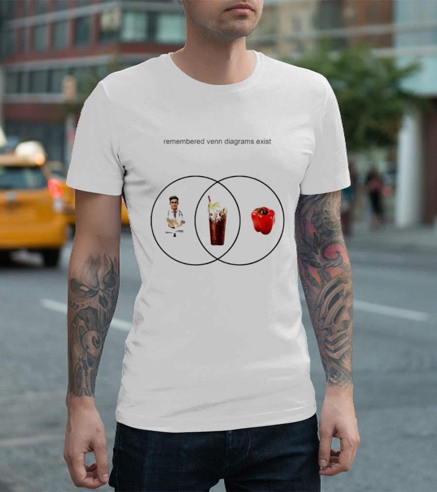 Remembered Venn Diagrams Exist Doctor Pepper Red Pepper Doctor T-Shirt