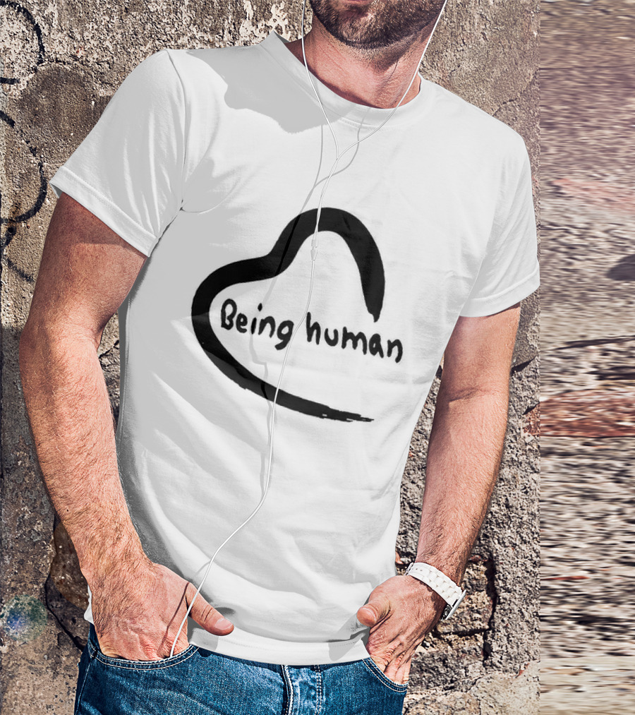 Salman Khan Being Human Heart Logo Coffee T-Shirt