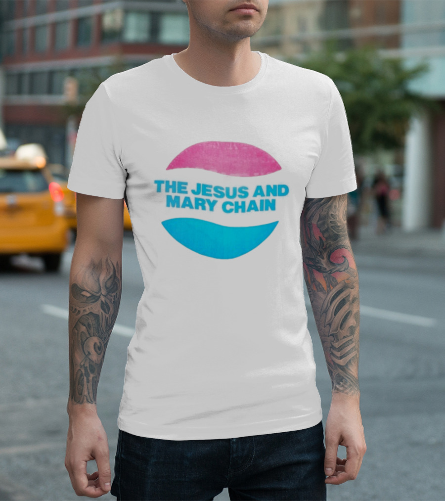 The Jesus And Mary Chain Pink Blue Lips Alternative Rock T-Shirt