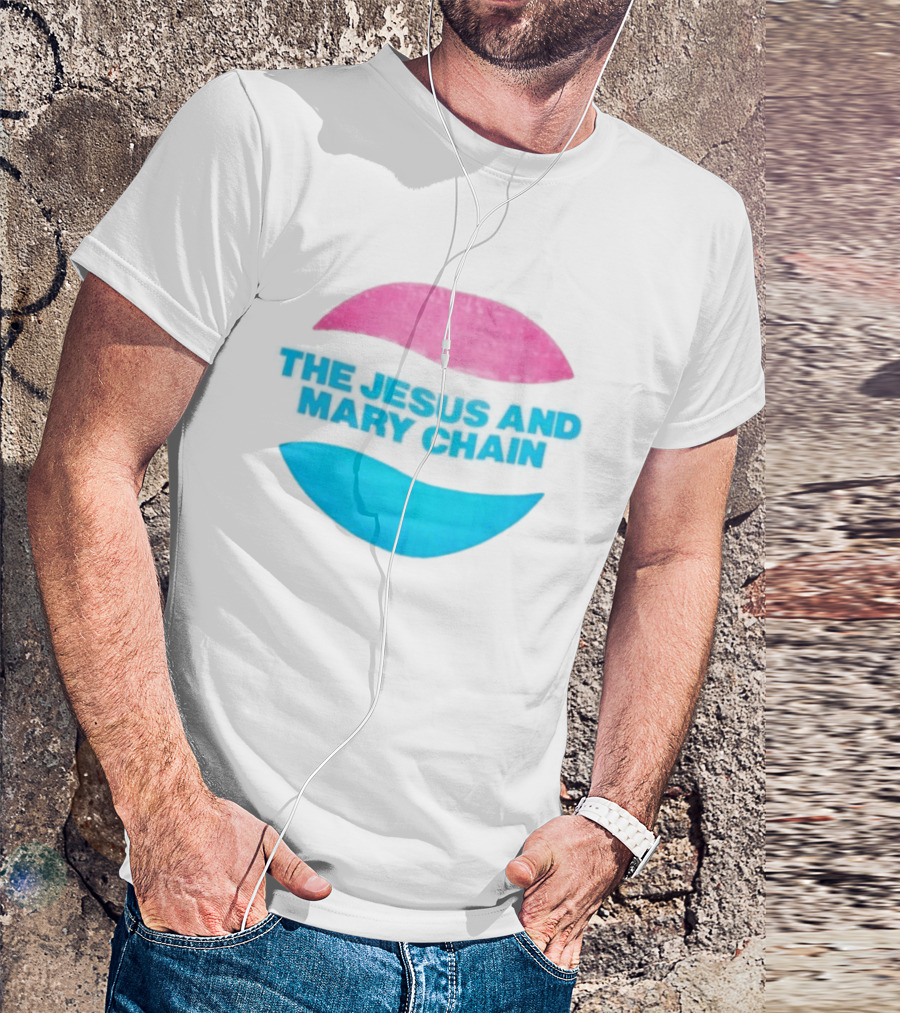 The Jesus And Mary Chain Pink Blue Lips Alternative Rock T-Shirt