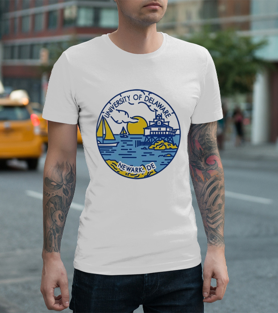 University Of Delaware Newark DE Scenic Coastal Sunset T-Shirt
