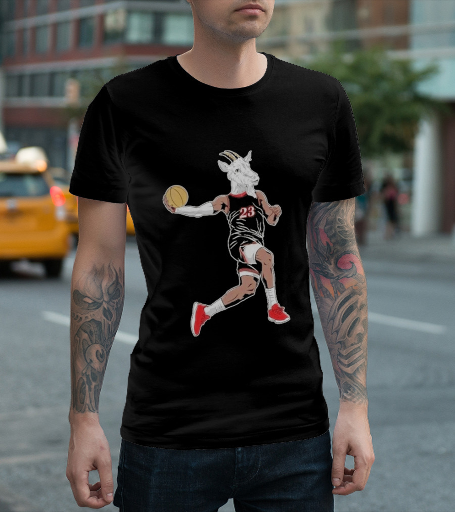 Lebron James 23 Goat Philly Basketball Legend Fan T-Shirt