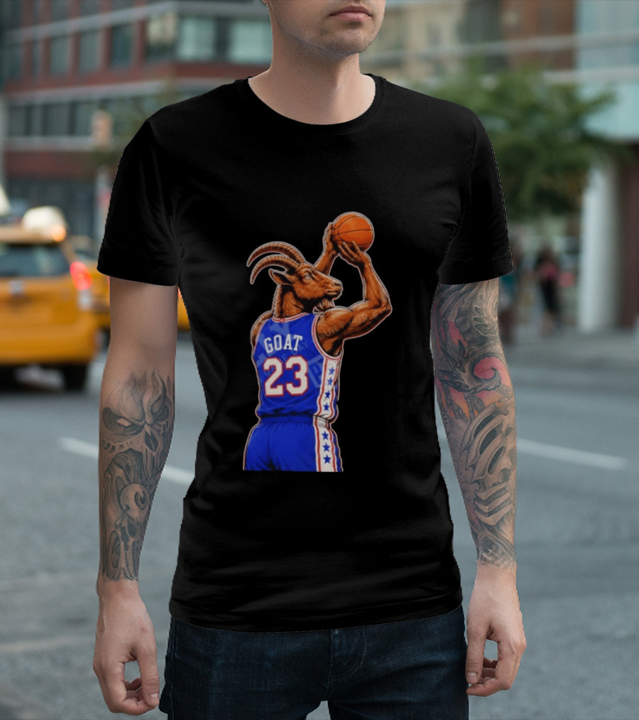 GOAT 23 Basketball Jersey Philadelphia Sixers LeBron James T-Shirt