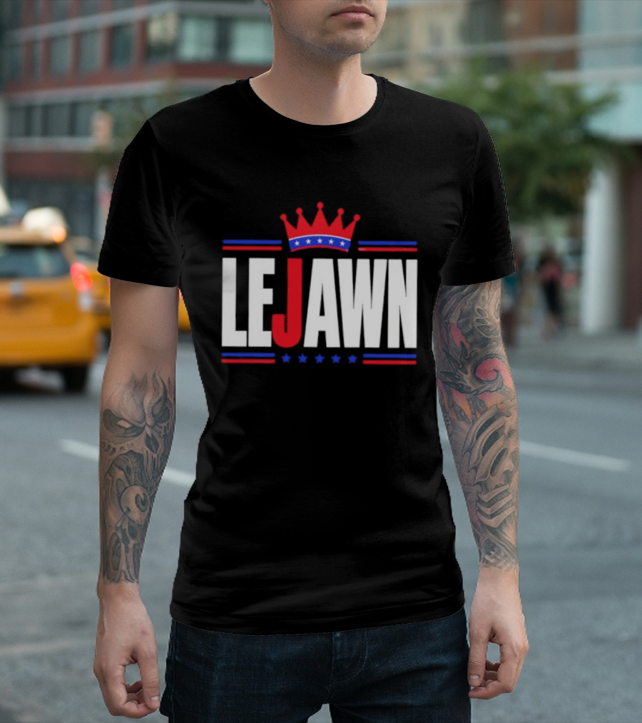 LeJawn King Crown LeBron James Philadelphia 76ers NBA 2026 T-Shirt