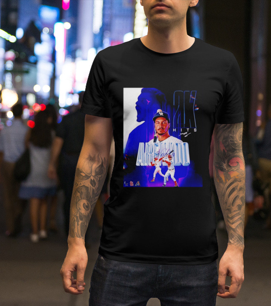 Nolan Arenado 2K Hits Retro Baseball Milestone Celebration T-Shirt
