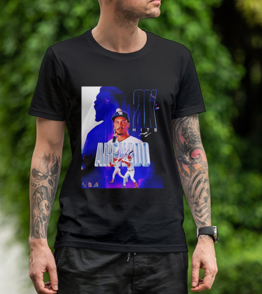 Nolan Arenado 2K Hits Retro Baseball Milestone Celebration T-Shirt