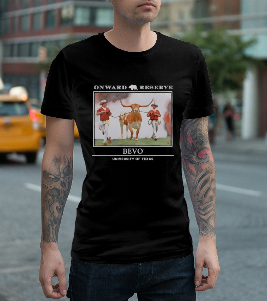 Onward Reserve Bevo University Of Texas Longhorns Football Celebration T-Shirt