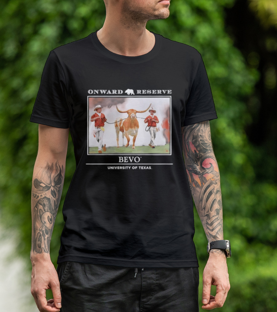 Onward Reserve Bevo University Of Texas Longhorns Football Celebration T-Shirt