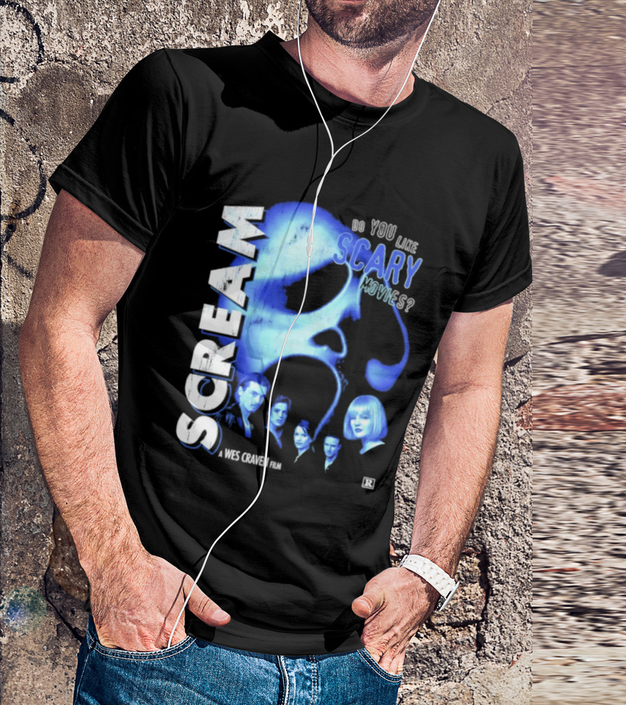 Scream Do You Like Scary Movies A Wes Craven Film Retro Collage T-Shirt