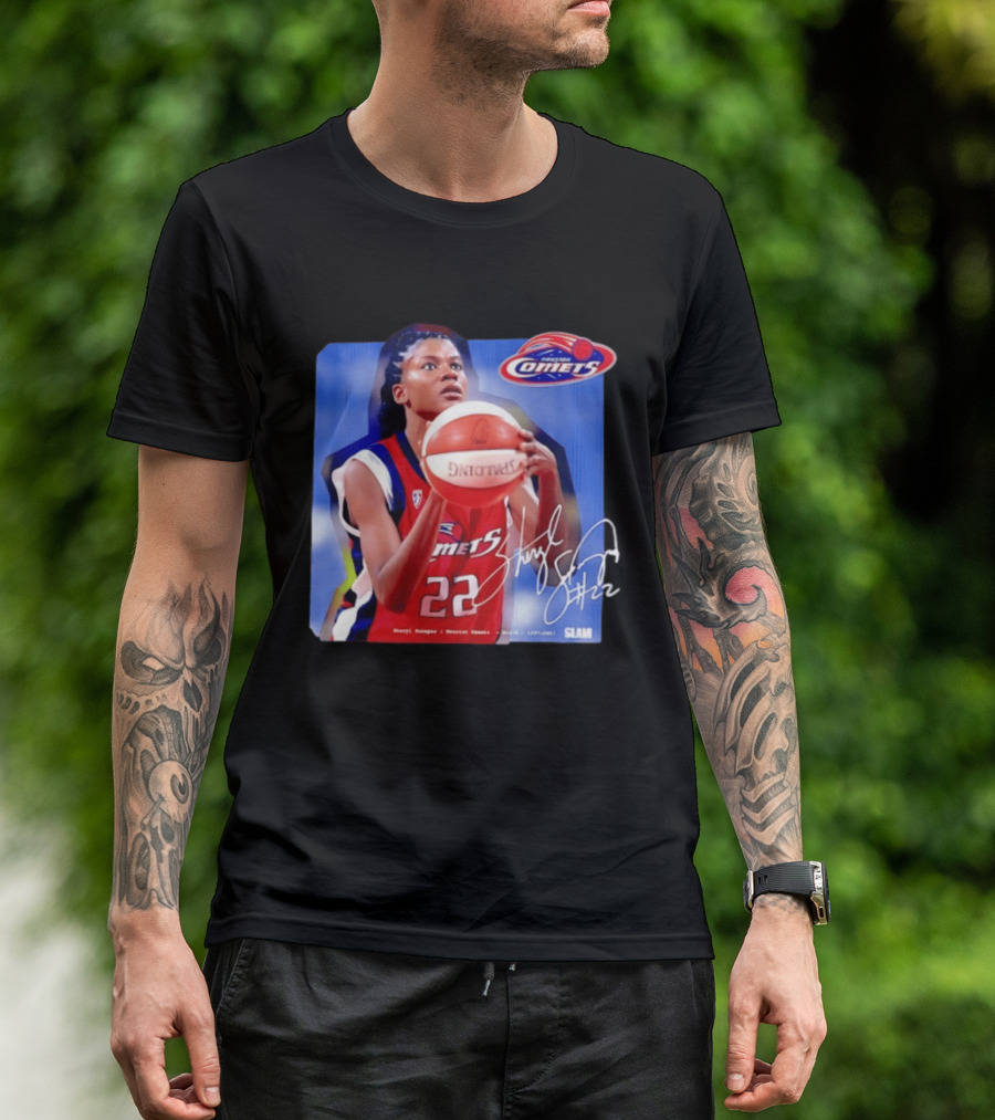 Sheryl Swoopes Houston Comets SLAM WNBA Legends 22 Spalding Basketball T-Shirt