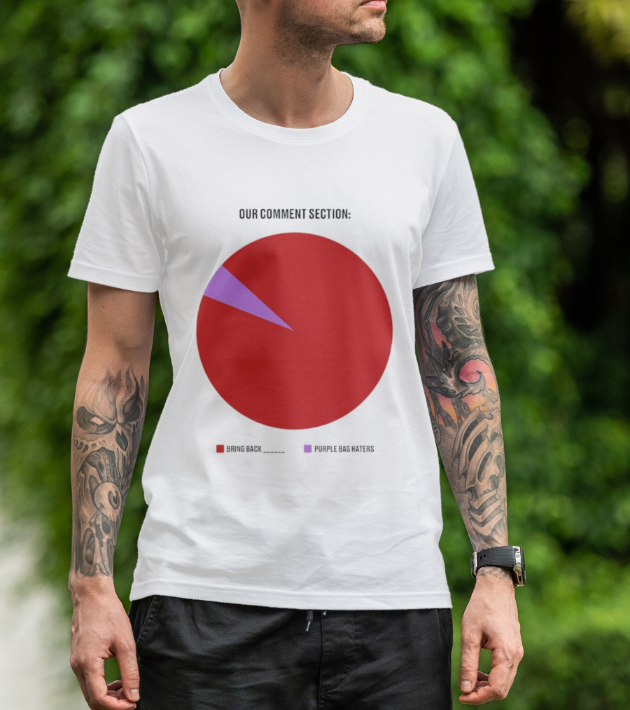 Our Comment Section Bring Back Purple Bag Haters Chart T-Shirt