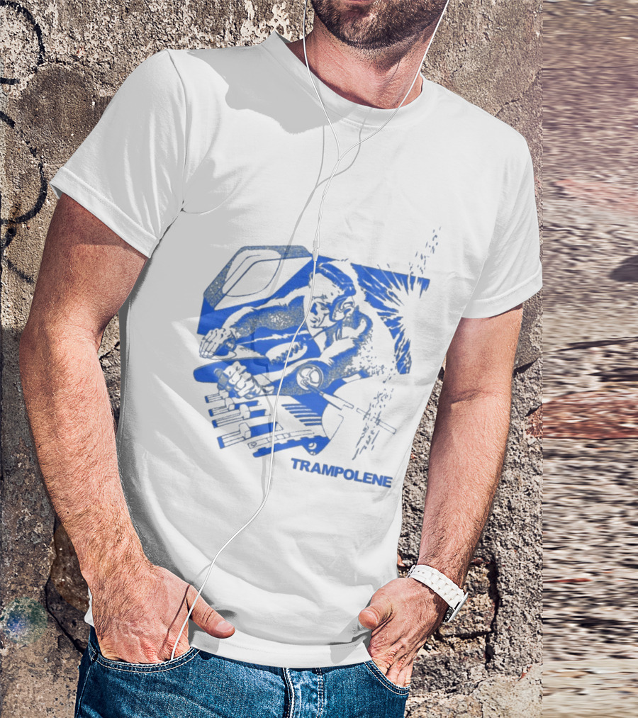 Trampolene DJ Tramps Music Mixing Motorcycle T-Shirt