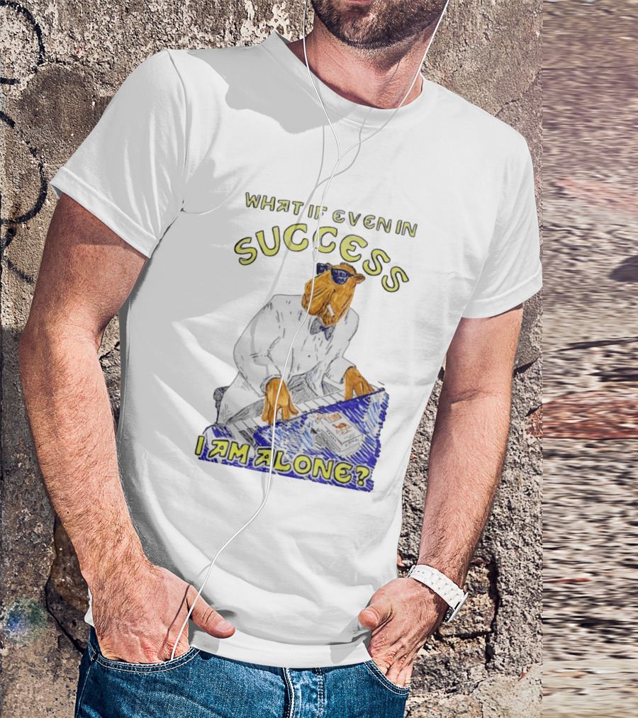 What If Even In Success I Am Alone Cool Camel Playing Piano T-Shirt