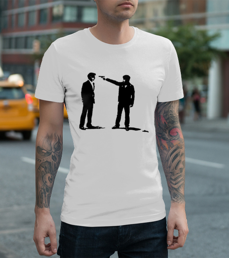 Infernal Affairs Hong Kong Crime Drama Iconic Confrontation Scene T-Shirt