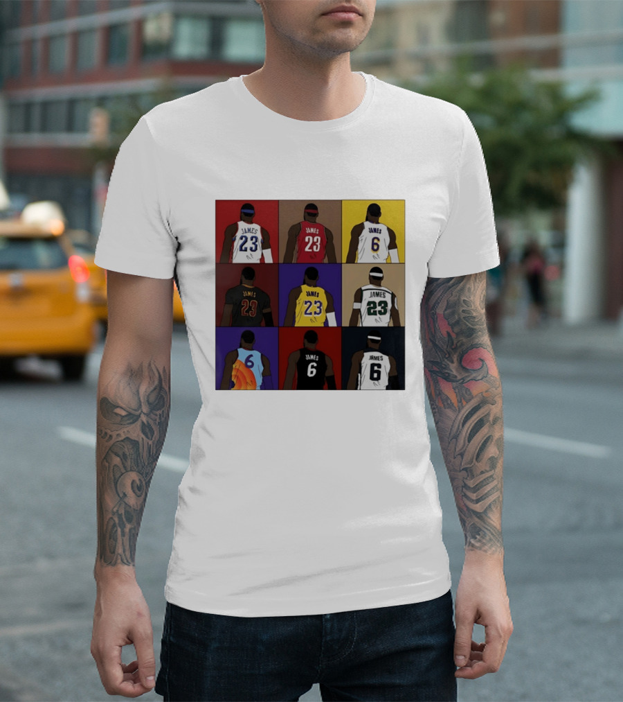 LeBron James Each Team History Philadelphia 76ers NBA 2026 T-Shirt